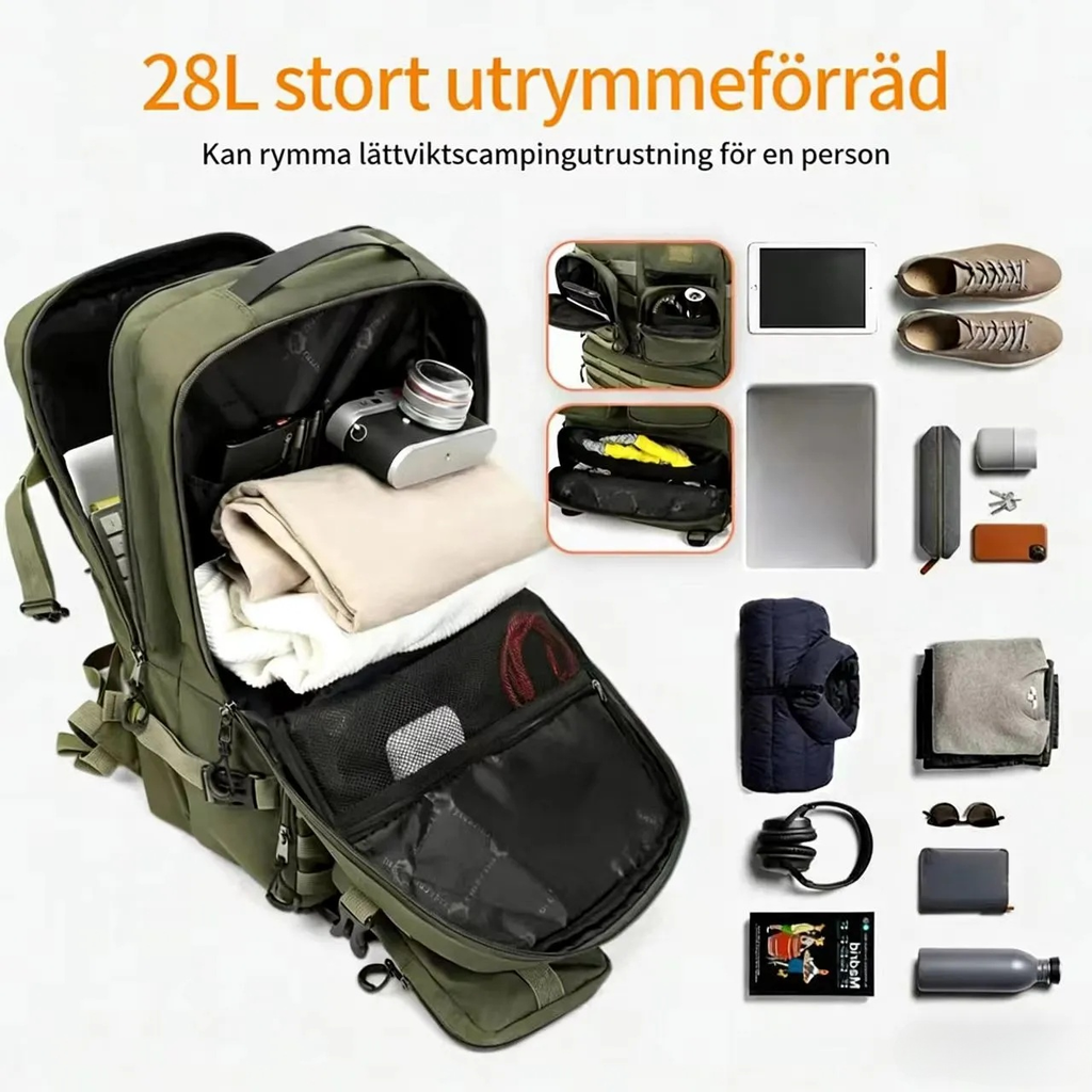 NuvinPack™  Taktisk vandringsryggsäck