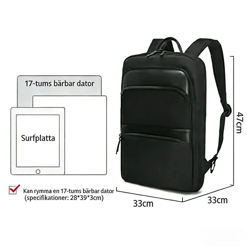 NuvinPack™  Sportig laptopryggsäck