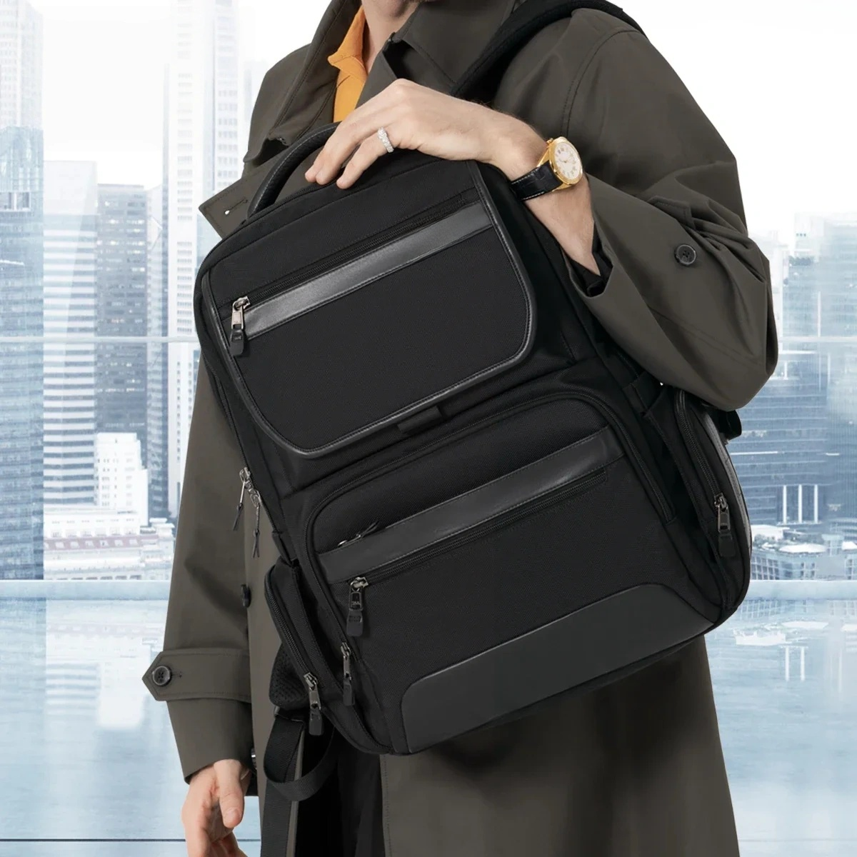 NuvinPack™ 17-tums Ryggsäck För Bärbar Dator