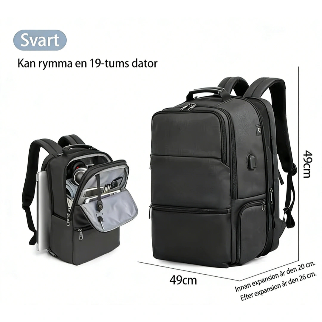 NuvinPack™ Expanderbar Ryggsäck