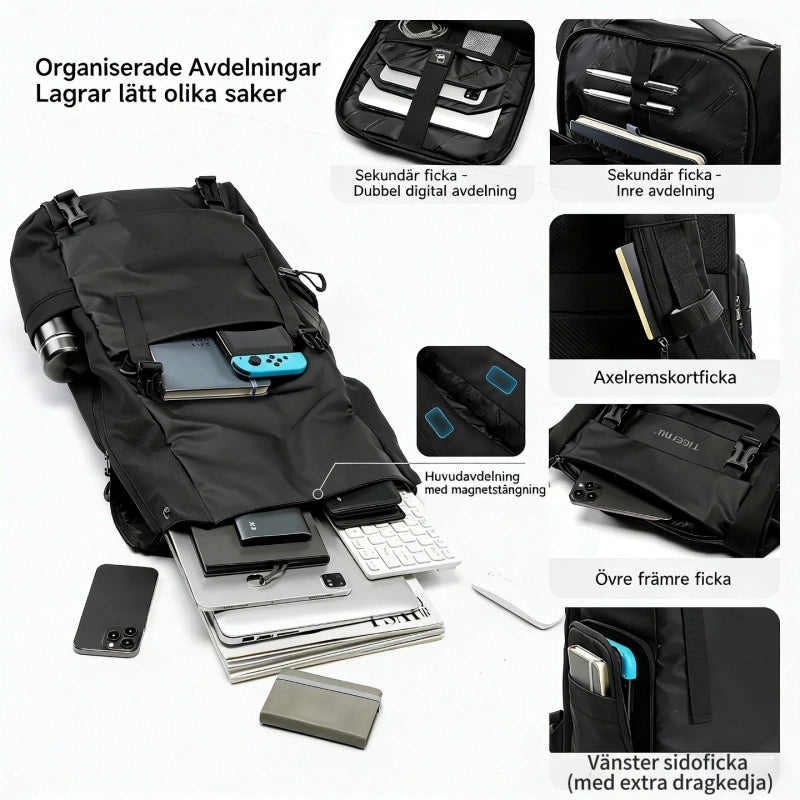 NuvinPack™ TPU Vattentät Reseryggsäck