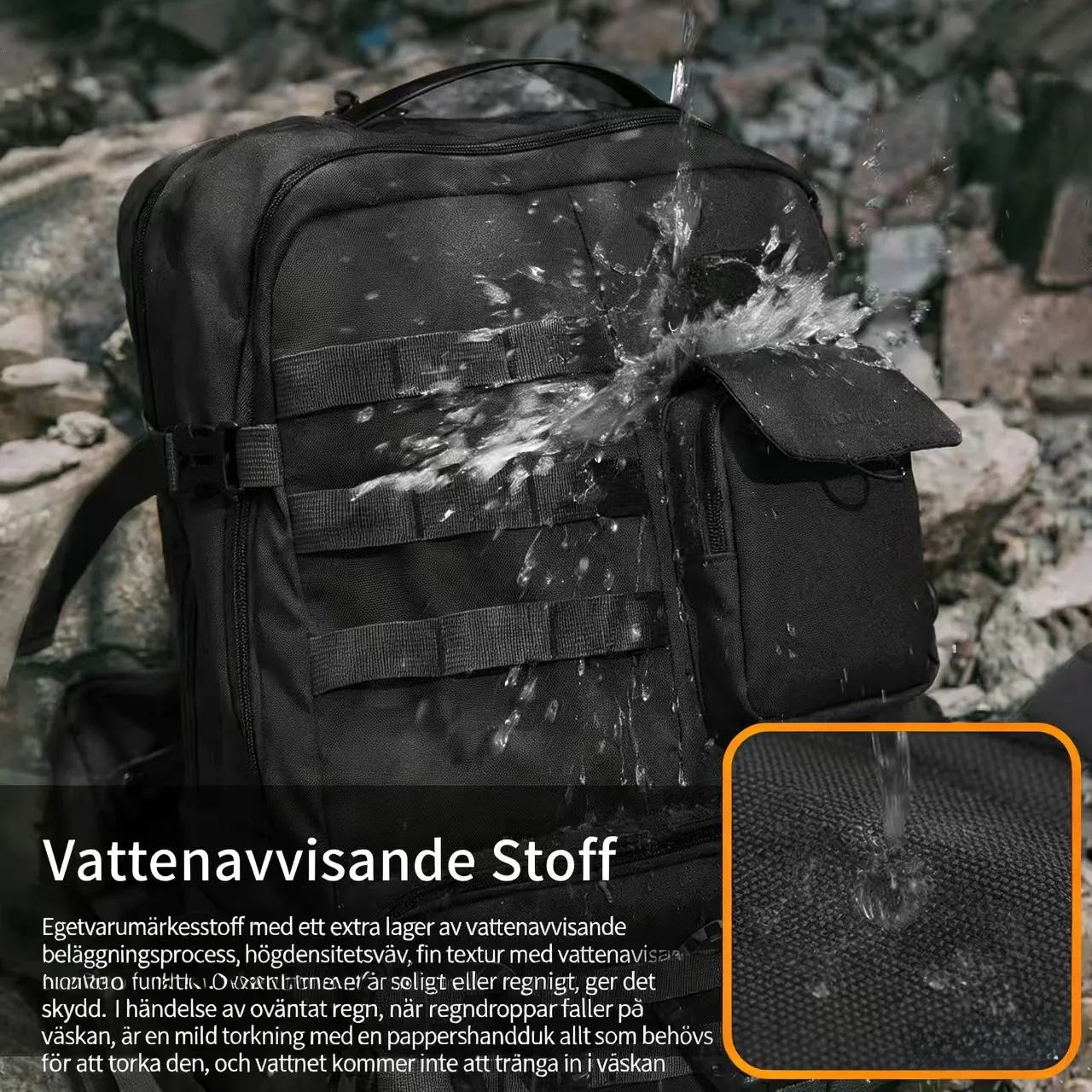 NuvinPack™  Taktisk vandringsryggsäck